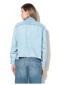 Pepe Jeans London Светлосиня риза от шамбре с незвършени подгъви Жени