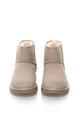 UGG Australia, Cizme scurte bej deschis de piele nabuc Classic Mini Femei