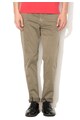 United Colors of Benetton Pantaloni chino slim fit verde militar cu model paisley Barbati