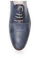 Zee Lane Pantofi derby bleumarin stins de piele cu model perforat Barbati