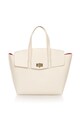 Zee Lane Collection Geanta tote alb fildes de piele saffiano Femei