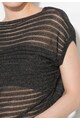 Zee Lane Denim Bluza neagra transparenta tricotata fin Femei