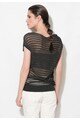 Zee Lane Denim Bluza neagra transparenta tricotata fin Femei