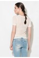 Zee Lane Denim Bluza alb fildes cu insertii transparente Femei