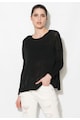 Zee Lane Denim Черна полупрозрачна блуза с отвор на гърба Жени