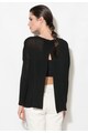 Zee Lane Denim Черна полупрозрачна блуза с отвор на гърба Жени