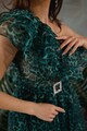 MIAU by Clara Rotescu Monse egyvállas állatmintás ruha női
