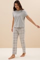 Marks & Spencer Пижама на каре с овално деколте Жени
