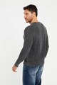 GUESS Релефен пуловер с модал с лого Мъже