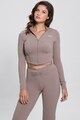 GUESS Bluza crop cu fermoar pentru fitness Femei