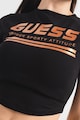 GUESS Къса фитнес тениска с лого Жени