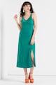 United Colors of Benetton Сатинирана рокля с шлиц Жени