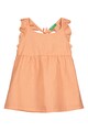 United Colors of Benetton Разкроена рокля с лен Момичета