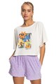 ROXY Tiki&Surf bő fazonú crop póló női