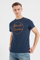 BLEND Тениска с бродирано лого Мъже