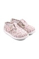 JoJo Maman Bebe Pantofi cu bareta in forma de T si model floral Fete