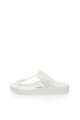 Birkenstock Papuci flip-flop albi cu calapod clasic Gizeh Femei