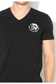 Diesel Tricou de casa negru cu imprimeu logo Michael Barbati