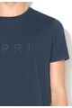 Esprit Tricou bleumarin regular fit cu broderie logo Barbati