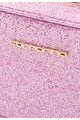 Fornarina Geanta crossbody roz cu particule stralucitoare argintii Clio Femei