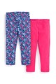 JoJo Maman Bebe Set albastru cu fucsia de colanti Fete