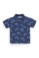 JoJo Maman Bebe Tricou polo bleumarin cu barcute Baieti