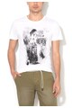 BLEND Tricou slim fit alb cu imprimeu cu Michael Jackson Barbati