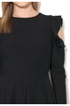 Lipsy London Rochie scurta neagra cu volane si decupaje pe umeri Femei