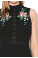 Lipsy London Rochie fara maneci neagra si cu flori brodate Femei