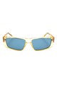 GUESS Унисекс правоъгълни слънчеви очила с плътен цвят Жени