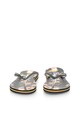 Pepe Jeans London Papuci flip-flop negri cu imprimeu tropical Rake Femei