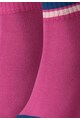 Puma Set de sosete roz cu albastru - 2 perechi Femei