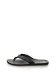 QUIKSILVER Papuci flip-flop negri de piele sintetica Carver Barbati