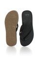 QUIKSILVER Papuci flip-flop negri de piele sintetica Carver Barbati