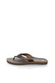 QUIKSILVER Papuci flip-flop maro de piele sintetica Carver Barbati