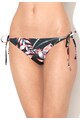 ROXY Slip negru si corai cu model tropical Femei