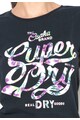 SUPERDRY Tricou negru cu imprimeu logo Osaka Femei