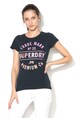 SUPERDRY Tricou bleumarin inchis cu imprimeu multicolor No 23 Femei