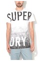 SUPERDRY Tricou monocrom cu imprimeu Scratched Out Barbati