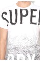 SUPERDRY Tricou monocrom cu imprimeu Scratched Out Barbati