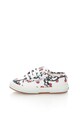 Superga Pantofi sport albi cu flori japoneze Fantasy Bvel Fete