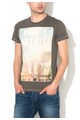 Pepe Jeans London Tricou gri maur cu imprimeu Hackney Barbati