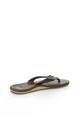 QUIKSILVER Papuci flip flop maro inchis din piele sintetica Carver Barbati