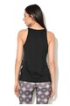 ROXY Top sport negru si alb cu croiala in A Femei