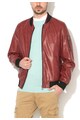 Zee Lane Denim Jacheta bomber Bordeaux de piele sintetica Barbati