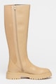 Geox Cizme lungi pana la genunchi din piele cu segment elastic lateral Femei