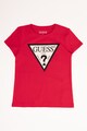 GUESS Tricou cu imprimeu logo si strasuri Fete