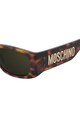 Moschino Love  Ochelari de soare dreptunghiulari cu aplicatie logo Femei