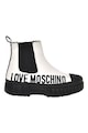 Love Moschino Кожени боти Chelsea с лого Жени