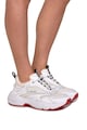 Love Moschino Кожени спортни обувки с мрежести зони Жени